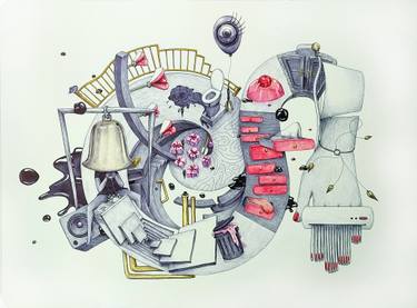 Original Pop Art Technology Drawings by Andromachi Giannopoulou