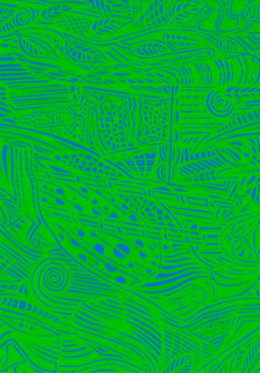 Original Modern Patterns Mixed Media by Decemunusundeviginti Xlxlx