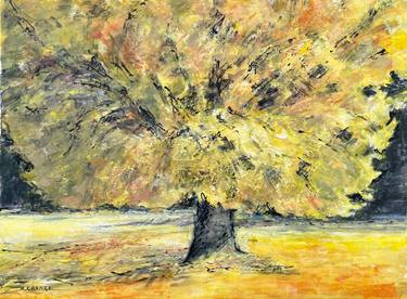 Original Abstract Expressionism Tree Paintings by Nathalie Grange