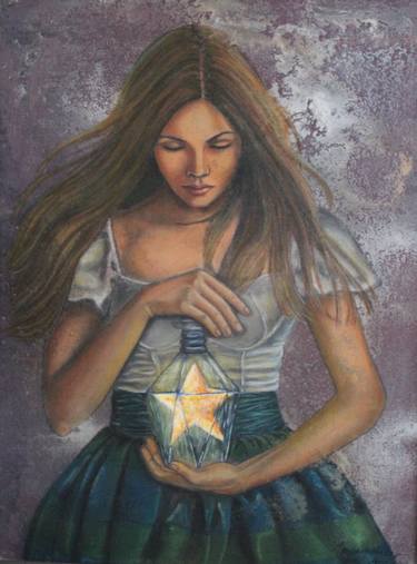 Original Figurative Women Painting by Monica Resendez