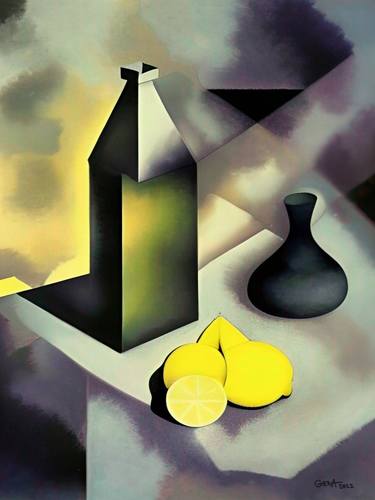 Original Cubism Abstract Paintings by Alexandr Gera