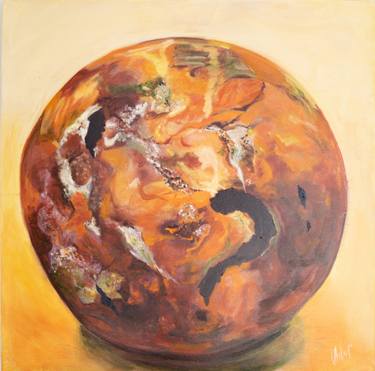 Original Conceptual Outer Space Paintings by Christine Arlert