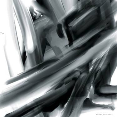 Original Abstract Architecture Mixed Media by Moosa Silwadi