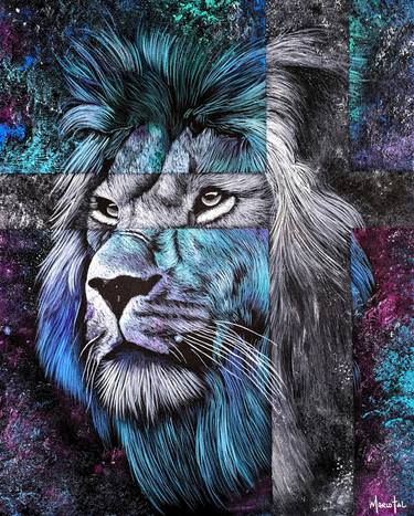 Original Abstract Animal Painting by Marco Tal