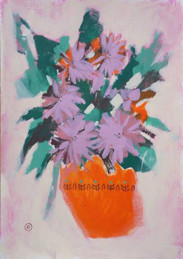 Original Fine Art Floral Painting by Irina Plaksina