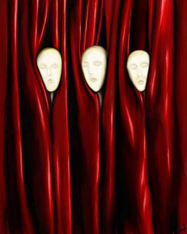 Original Expressionism Performing Arts Mixed Media by Termeh Nasiri