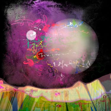 Original Abstract Expressionism Abstract Digital by Mary Ness