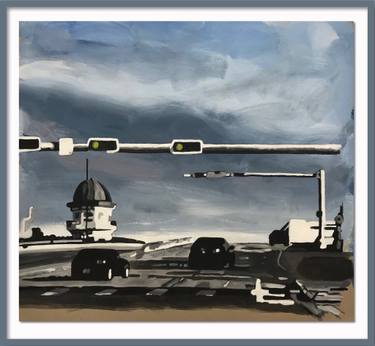 Original Contemporary Cities Painting by Narbero Christian Bernard