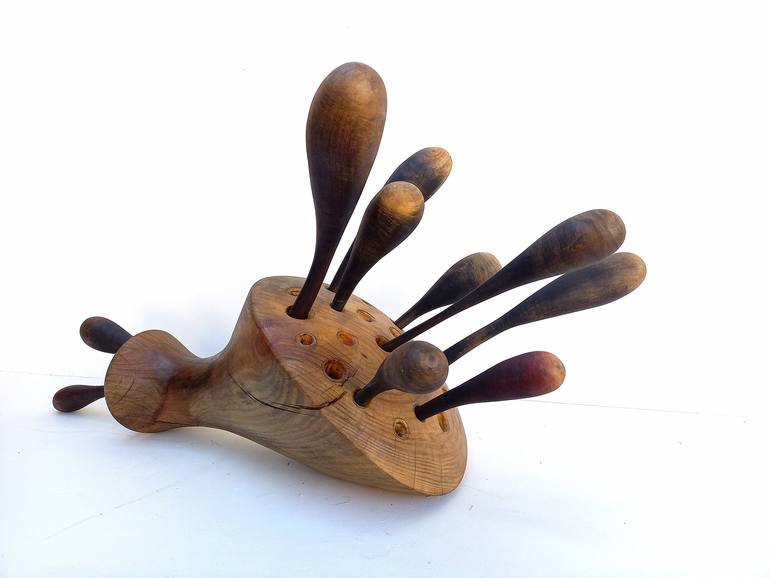 Original Fine Art Botanic Sculpture by Emanuela Camacci