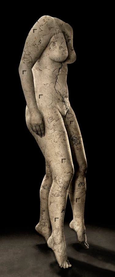 Original Surrealism Nude Mixed Media by Georges Dumas