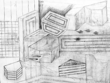 Original Fine Art Landscape Drawing by Lela Erlenwein