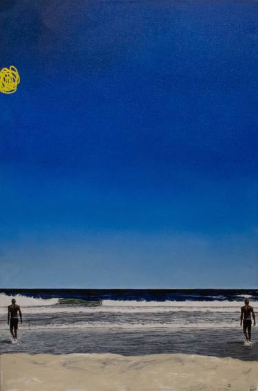 Original Figurative Beach Painting by Tracey Johnson