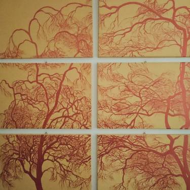 Original Figurative Tree Paintings by Ottavia Cavazzana