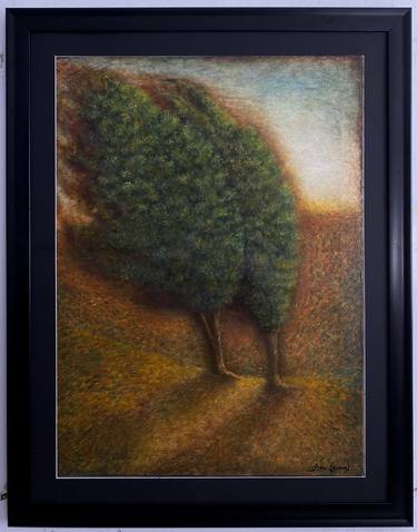 Original Modern Tree Mixed Media by Ket Bubunauri
