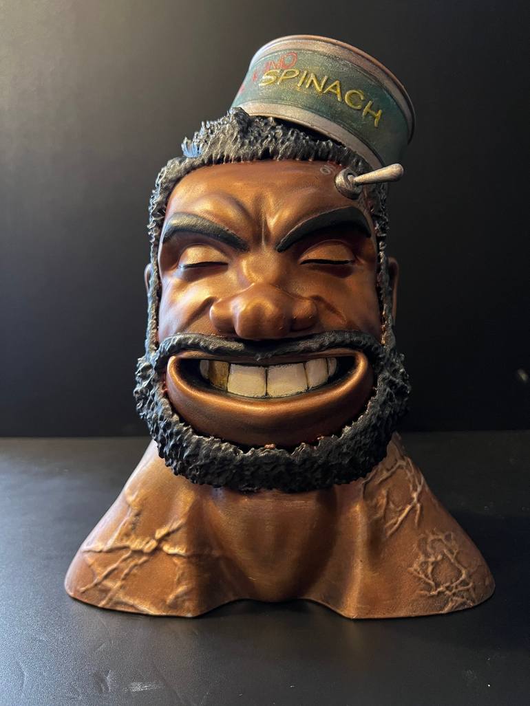 Original Art Deco Education Sculpture by Vincent Y