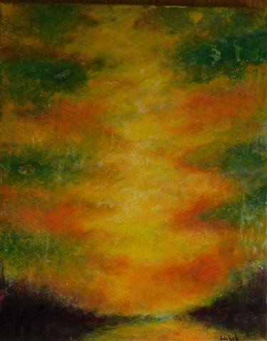 Original Abstract Nature Painting by Nalan Laluk Mccandless