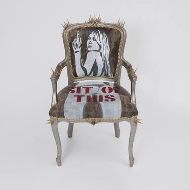 Original Conceptual Graffiti Mixed Media by Naomi Wallens