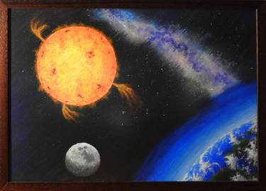 Original Figurative Outer Space Painting by Creative Wonderers