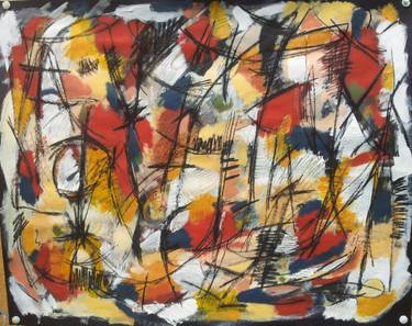 Original Abstract Expressionism Abstract Drawings by Meled Taouk