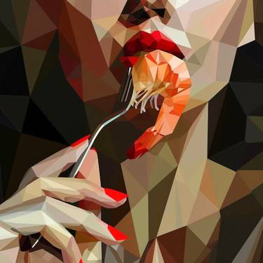 Original Contemporary People Digital by Maria Tuzhilkina