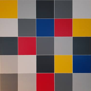 Original Bauhaus Abstract Painting by  A R T U S