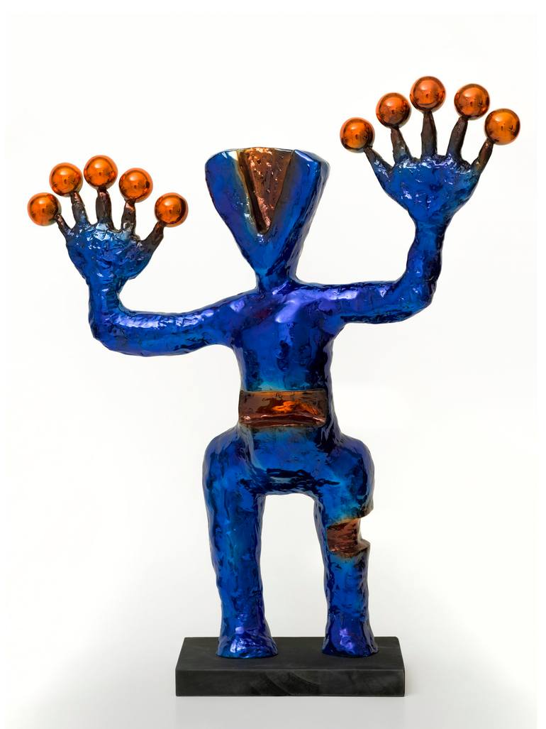Original Fine Art Outer Space Sculpture by Nikolas Tsorpatzidis