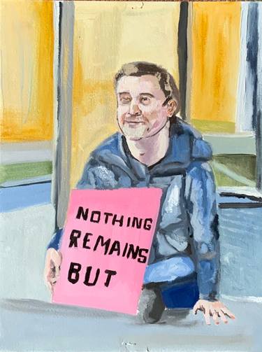 Original Conceptual Language Painting by Hugo Gibson