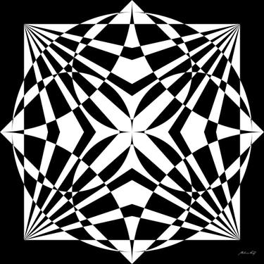 Original Abstract Geometric Digital by Martiniano Ferraz