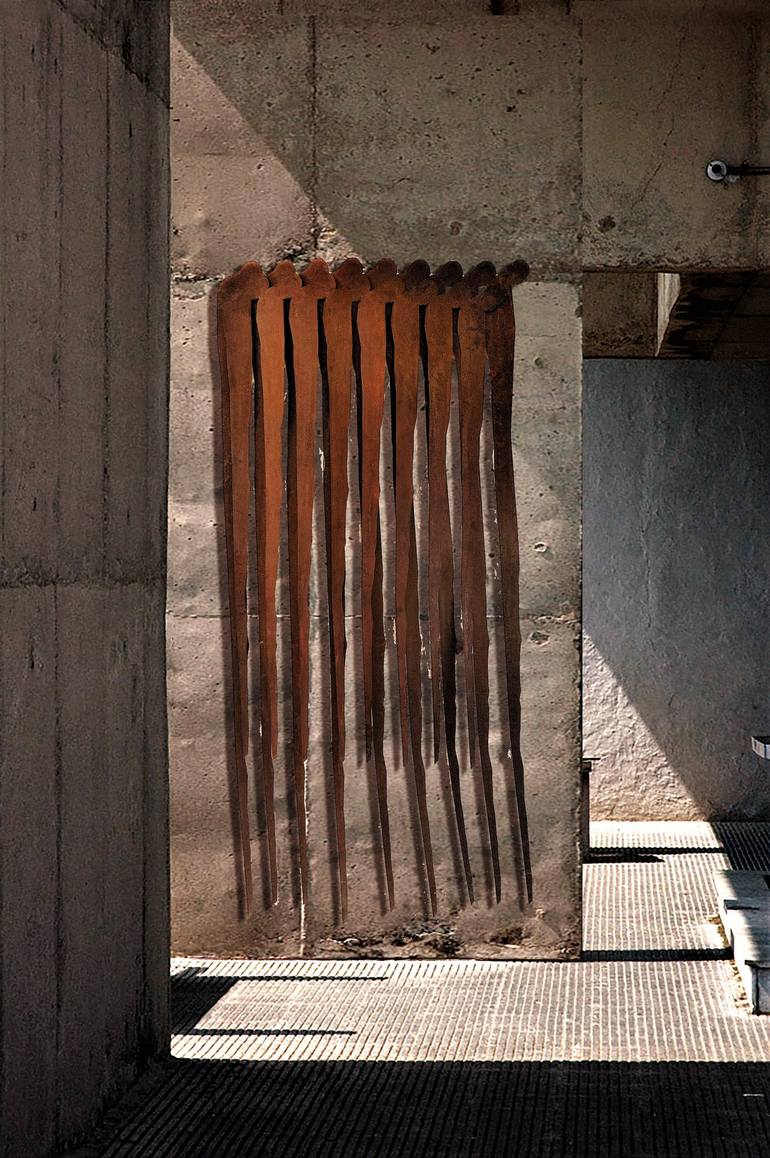 Original Abstract Expressionism Travel Sculpture by Josephina Charabati