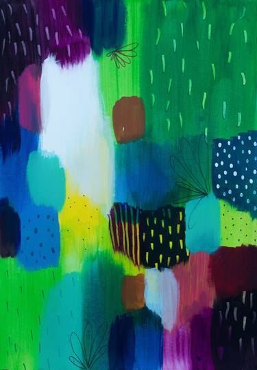Original Abstract Expressionism Abstract Paintings by Dijana Kovacevic