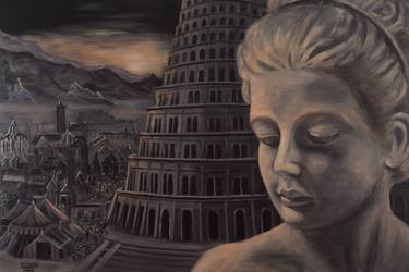 Original Figurative Religion Painting by Professor Gerhard Silber