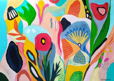 Original Modernism Abstract Painting by Victoria Girerd