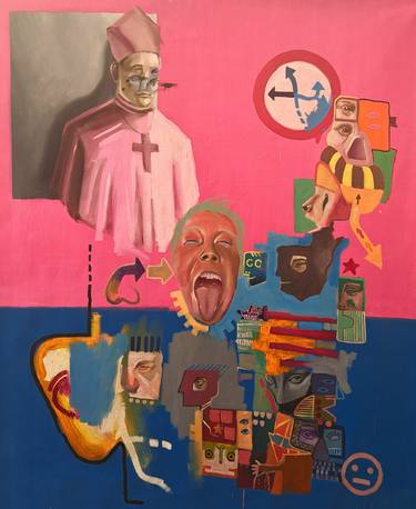 Original Contemporary People Painting by Oscar Nin