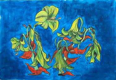 Original Expressionism Tree Paintings by Hong Nguyen