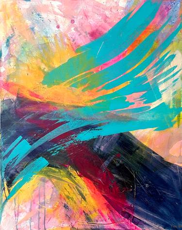 Original Fine Art Abstract Paintings by Tinyan Lee