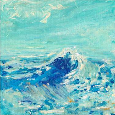 Original Abstract Seascape Painting by Andreja Soleil