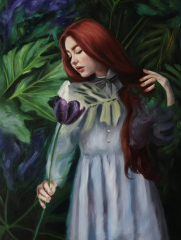 Original Portraiture People Paintings by Alina Negrea