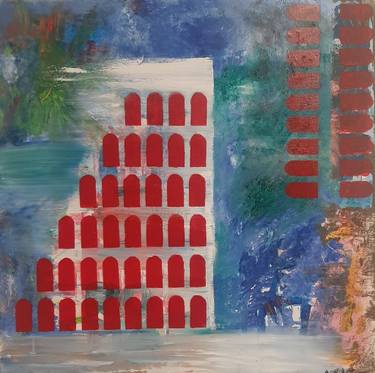 Original Abstract Landscape Painting by A -  Wibaa