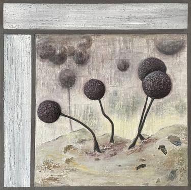 Original Surrealism Botanic Mixed Media by Irina Ges