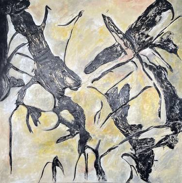 Original Abstract Expressionism Abstract Mixed Media by Irina Ges