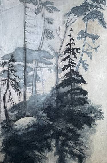 Original Minimalism Nature Mixed Media by Irina Ges