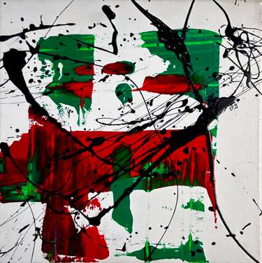 Original Abstract Expressionism Abstract Painting by Saverio Francesco Ferrulli