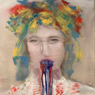 Original Conceptual Political Drawing by Tanja Tupovich