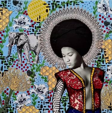 Original Contemporary Women Mixed Media by Veronika Olivier
