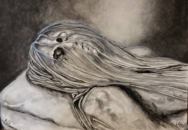 Original Black & White Religion Painting by Fabio Giuliano