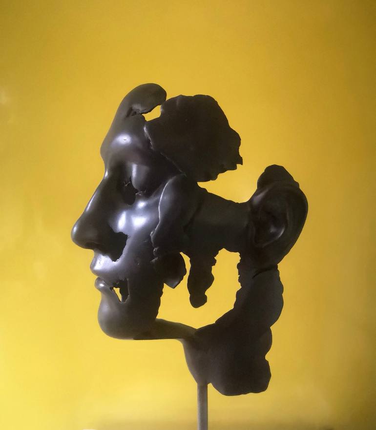 Original 3d Sculpture Portrait Sculpture by Katarina Crawford