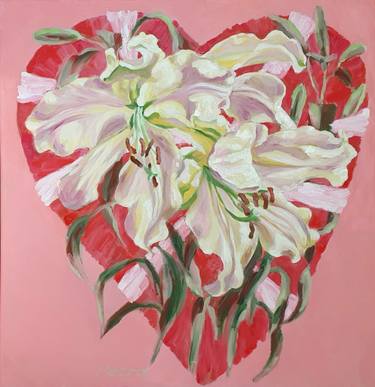 Original Art Deco Love Paintings by Nadia Petra