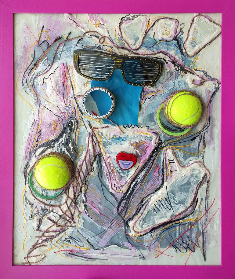 Original Pop Art Sport Sculpture by Elena Vostryakova