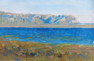 Original Abstract Expressionism Landscape Painting by Dilshod Khudayorov