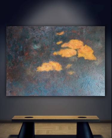 Original Abstract Expressionism Abstract Painting by David Lasry